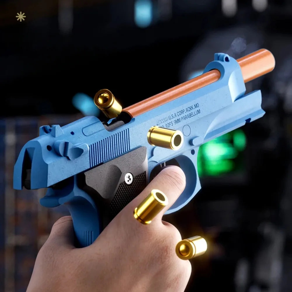 2011/SIG17 Shell Ejceting Toy Gun Model Automatic Continuous Firing Soft Bullet Empty Hanging Airsoft Birthday Gifts for Boys