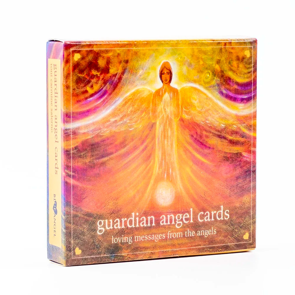46pcs Classic Heart-Shaped Angel Oracle Cards - English Version Loving Messages From The Angels Spiritual Guidance Deck