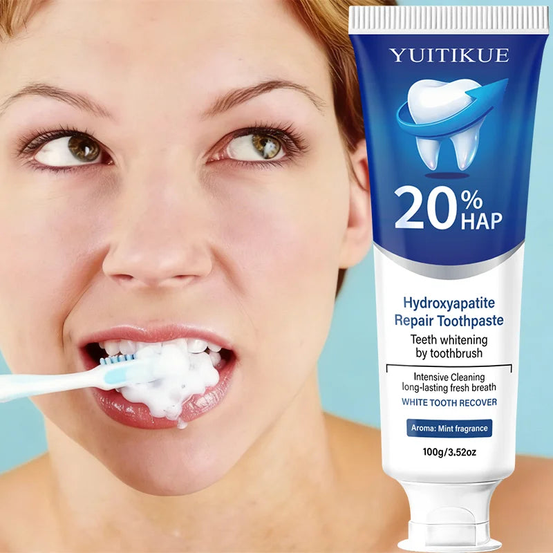 20% Hydroxyapatite Protects Gum Health, Removes Dental Plaque and Stains, Freshens Breath, Deeply Cleans, and Brightens Teeth