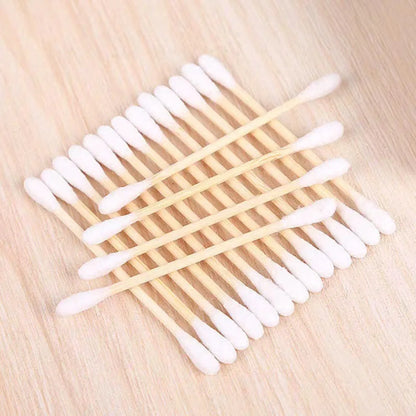 100/300/500/1000pcs Double Head Cotton Swab Women Makeup Cotton Buds Tip for Wood Sticks Nose Ears Cleaning Health Care Tools