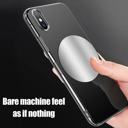 1-5PCS 8CM Magnetic Metal Plate Disk for Mobile Phone Tablet Universal Self Adhesive Iron Disk Patch Sticker for Magnetic Holder