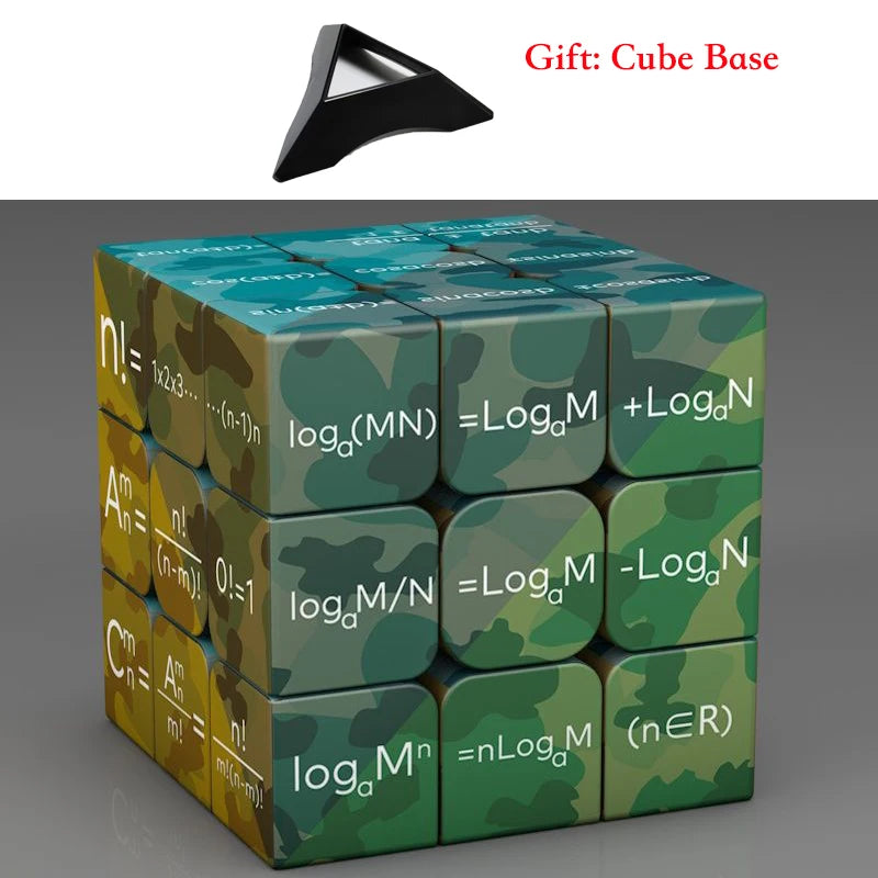 3x3x3 Magic Puzzle Cube Math Chemistry Element Physical Kids Puzzle Cube with Base Magico Cubo Children's Gifts Educational Toys