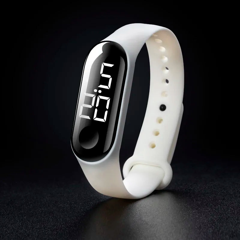Man Woman LED Electronic Sport Watch Luminous Sensor LED Student Adult Couple Electronic Watch With Shell Adjustment Watch