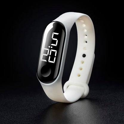 Man Woman LED Electronic Sport Watch Luminous Sensor LED Student Adult Couple Electronic Watch With Shell Adjustment Watch
