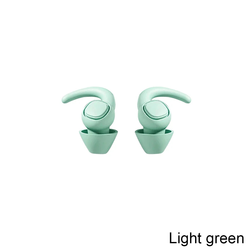 Soft Silicone Sleeping Ear Plugs Sound Insulation Ear Protection Earplugs Anti-Noise Plugs for Travel Silicone Noise Reduction