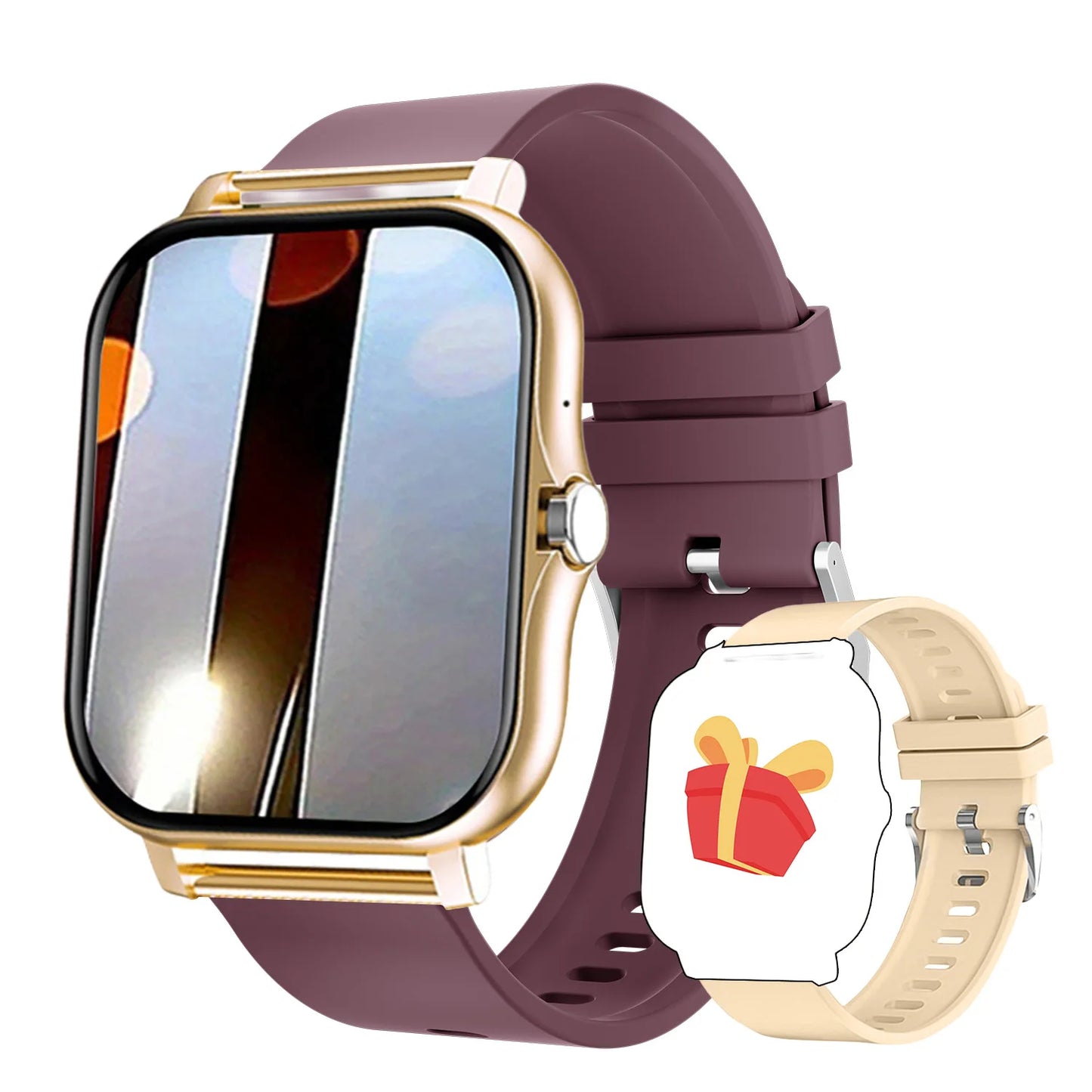 New SmartWatch 1.44-inch Color Screen Full Touch Custom Dial Smartwatch Bluetooth Talking Fashion Smartwatch Men's and Women's