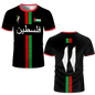 Palestine Football T Shirts Summer Fashion Short Sleeve Palestinian Flag 3D Printed T-shirts Casual O Neck Loose Mens Tops Tees