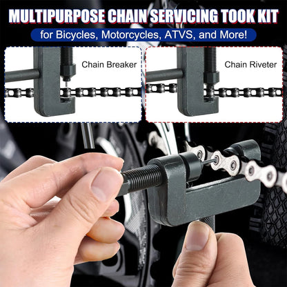 Motorcycle maintenance tool, chain disassembly special tool, suitable for 520 525 530 chain breaker willow nail kit