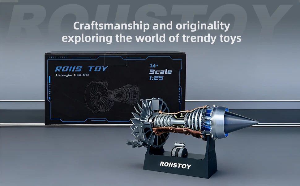 Super Turbofan Engine Model Brushless Motor Function Fan Electric High Performance Power Turbine Cool Boutique Toy Gi