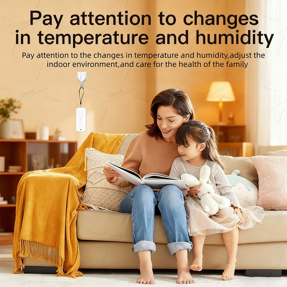 TUYA Wifi/Zigbee Waterproof Temperature And Humidity Sensor Outdoor Smart Life Thermometer Hygrometer Detection For Garden Home