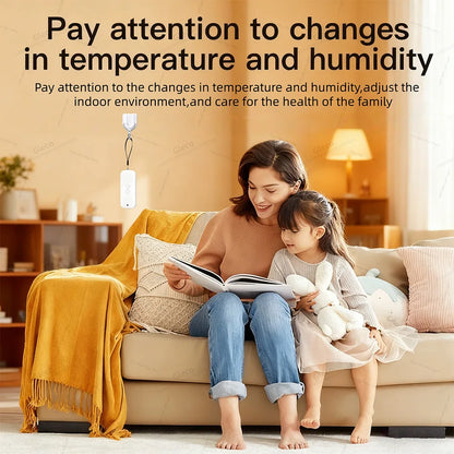 TUYA Wifi/Zigbee Waterproof Temperature And Humidity Sensor Outdoor Smart Life Thermometer Hygrometer Detection For Garden Home