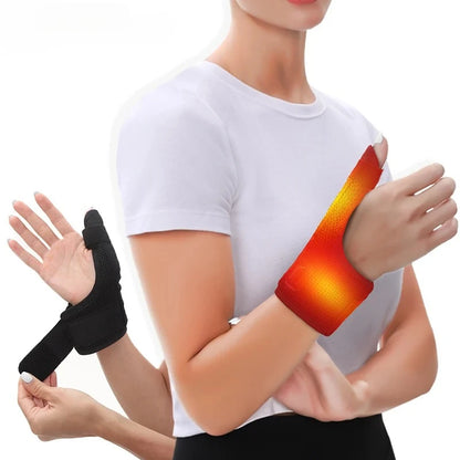 Electric Heating Massage Wrist Vibration Brace Hot Compress Warmer Massager Wrist Support Pad Relief Tendonitis Relax Brace
