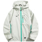 Men's Outdoor Jacket Waterproof Windbreaker Sports Climbing Trekking Multiple Pockets Skiing Softshell Zipper Hooded Jackets