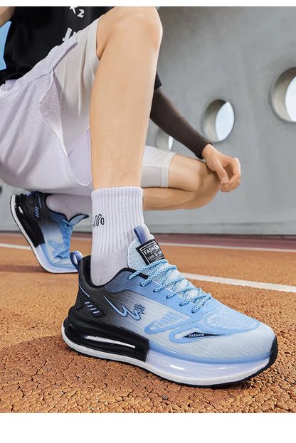 Men's breathable casual sneakers four seasons new soft sole non-slip lightweight racing outdoor running shoes speed sports shoes