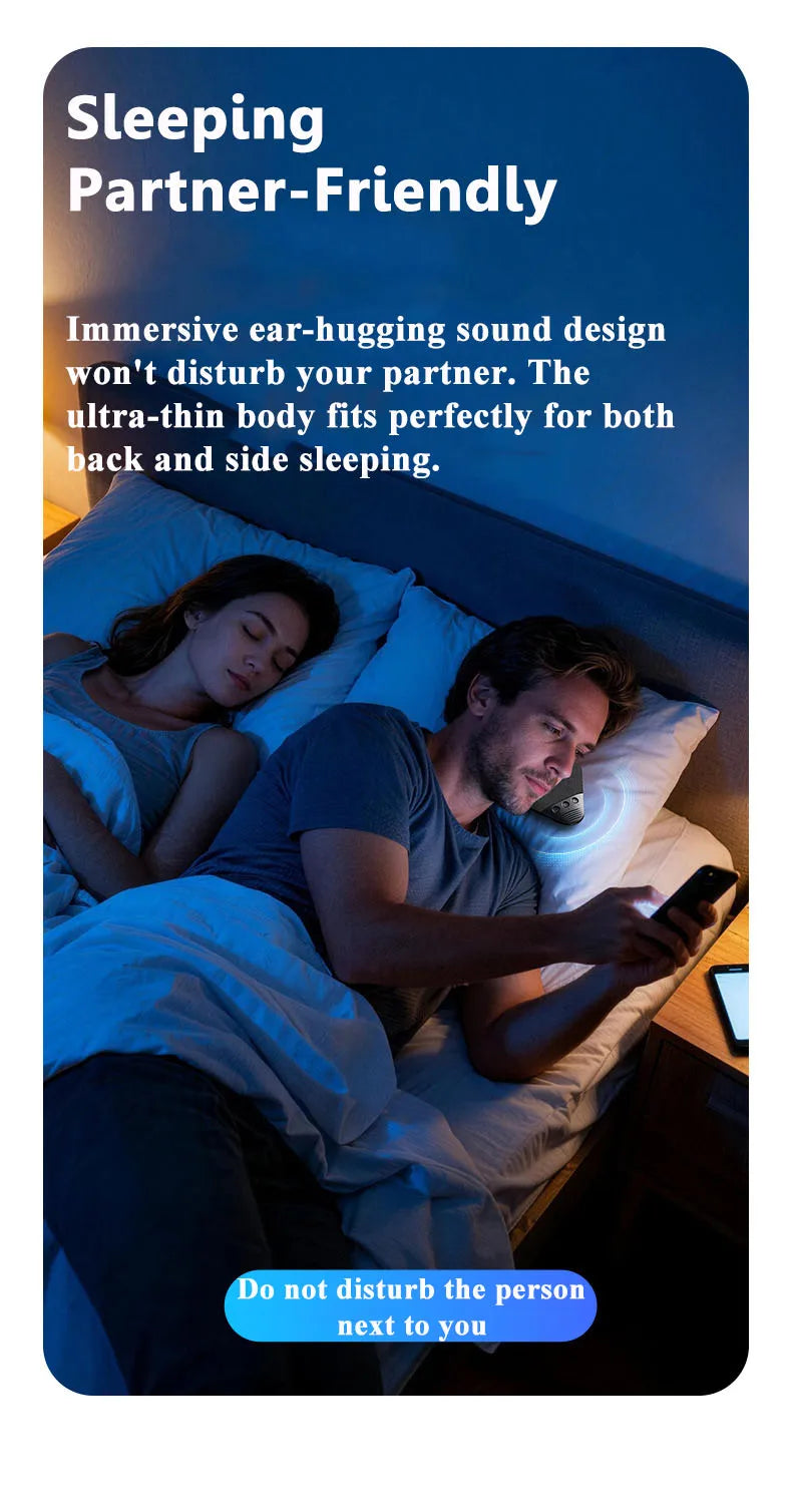 Mini Sleeping Bluetooth Speaker Rechargeable White Noise Sleep  Aid Soundbar Wireless Music Player Support TF Card Timed Shutdow