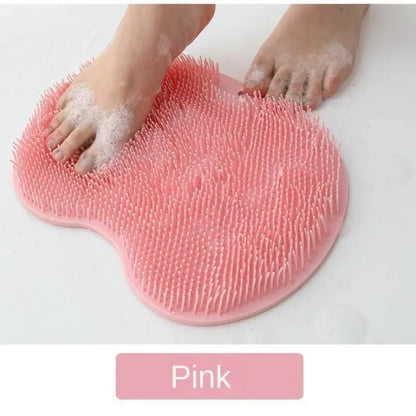 1-6Pcs Exfoliating Foot Brush And Back Scrubber Anti-Slip Suction Cup - Deep Cleansing And Exfoliating Tool For Body Dirt