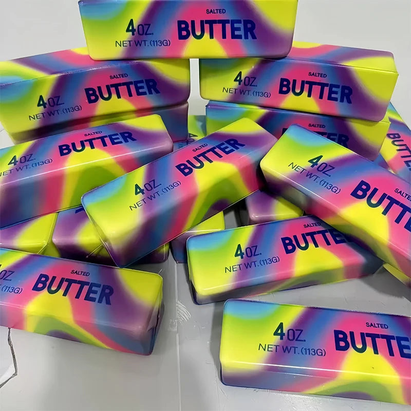 Butter Stick Squishy Squeeze Toy Soft Butter Stick Slow Rebound Stress Ball Fidget Toy Adult Sensory Stress Relief Fidget Toy