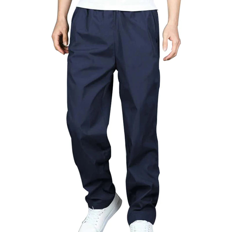 Thin Section Sweatpants Pants Male Spring Summer Casual Trousers Polyester Fiber Loose Plus Size Quick Drying Pants Sportwear