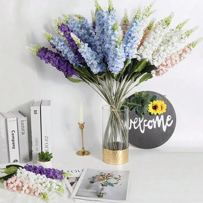 5pcs Artificial Flowers Shyacinth Rattan Home Living Room Wedding Celebration Outdoor Garden Wall Gift Box Decor Diy Accessories