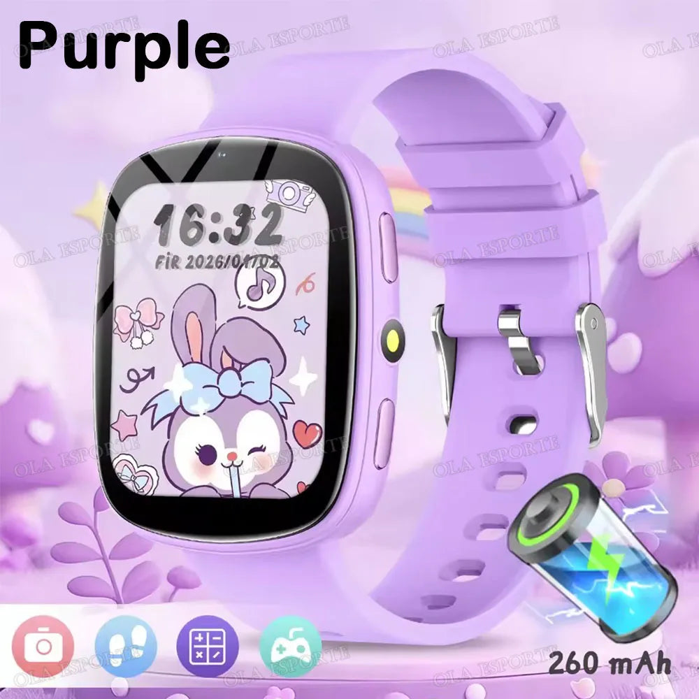 2026 Kids Games Smartwatch 1.83''HD Screen Camera 22 Interesting Games Sleep Monitor Alarm Clock Calculator Children Watch MA27