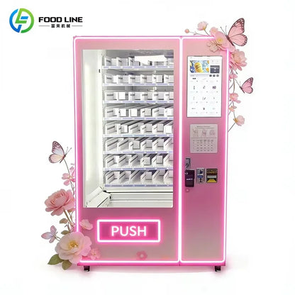 Touch Screen Eyelash Earring Vending Machine AI Virtual Trial Card Reader for Shopping Mall Retail Free Custom Stickers