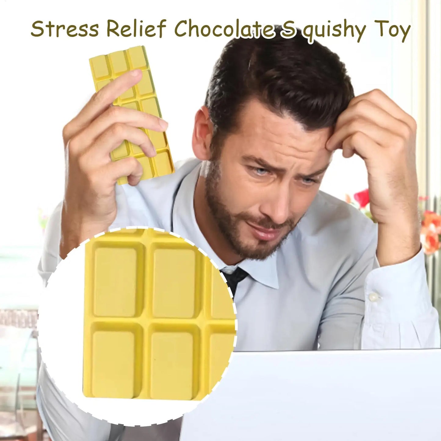 Chocolate Fidget Soft Slow Rising Relax Tool Chocolate Stress Ball for Adults Kids Children Party Favor Home Office Travel