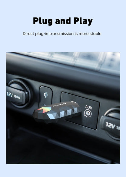 XUDA 2in1 Wireless CarPlay AI Mini Box Android Auto Box Plug&Play Automatic Connection Compatible with 99% of Cars For Car Radio