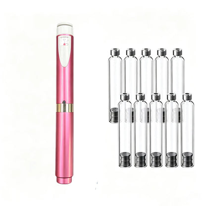 Reusable Peptide Pen,Insulin Pen Reusable Adjustable Dose 3ml Cartridge Subcutaneous Injector Medical Aesthetic Durable Precise