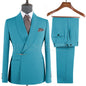 Elegant 2-Piece Men's Suit Slim Fit  Blazer And Pants Set for Wedding Groom Tuxedo Business Party