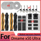Dreame x50 ultra Robot Vacuum Cleaner Accessories Main Brush Side Brush HEPA Filter Mop Cloths Dust Bag Spare Parts