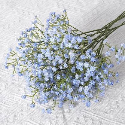 Artificial Plastics Gypsophila Flower Outdoor Garden Party Courtyard Home Vases Table Wedding Bridal Bouquet DIY Gifts Accessory
