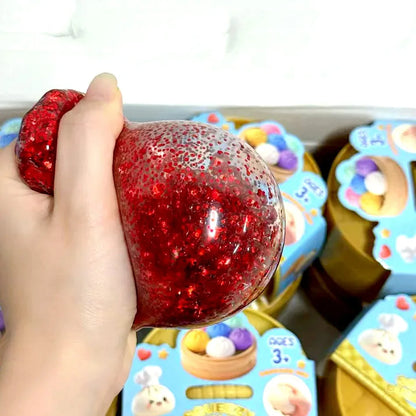 Dumpling Pressure Dumpling Squishies Cute Colorful Bun Toy Slow Rising Stress Relief Fidget Toy for Kids Adults Anti-Anxiety Gif
