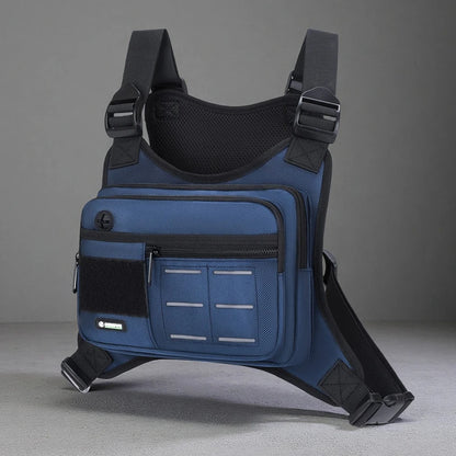 Tactical Chest Rig Bag Men Waterproof Crossbody Harness Vest Molle Pouch Outdoor Hiking Cycling Running EDC Gear Storage Pack