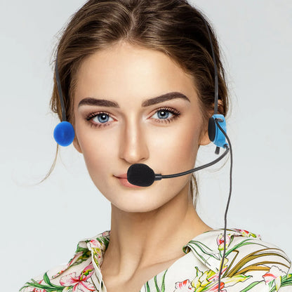 Headworn Microphone For Singing Clear Audio Technology Lightweight Adjustable Ideal For Interviews Speeches News Fitness