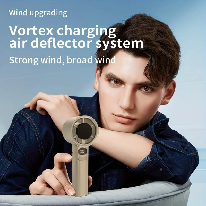 Portable Handheld Mini Fan, Powerful Wind Speed, Convenient USB Charging, Suitable for Travel, Outdoor Activities, and Summer