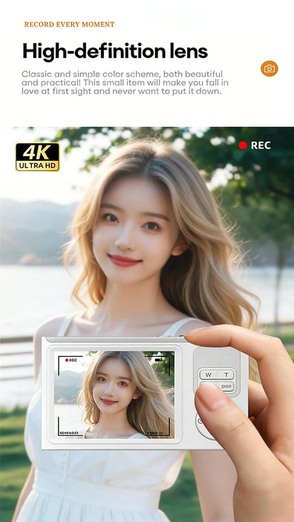 Cyfrowy Aparat Fotograficzny Lenovo 96MP 16-krotny Zoom Cyfrowy Aparat dla Studentów do Użytku Zewnętrznego Przeciwwstrząsowy Cyfrowe Wideo Autofocus z Kartą 32G XJ22