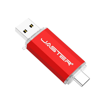 TYPE-C USB Flash Drive 128GB OTG Pen Drive 64GB Creative Business Gifts Memory Stick 32GB Golden Pink Pendrive Blue Red U Disk
