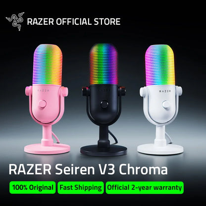Razer Seiren V3 Chroma RGB Gaming Streaming Microphone