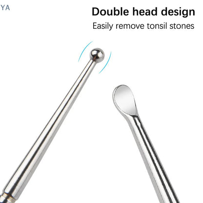 [Y]1pcs Tonsil Stone Removal Ear Wax Remover Stainless Steel Remover Mouth Cleaning Care Tools Tonsil Stone Remover Health Care