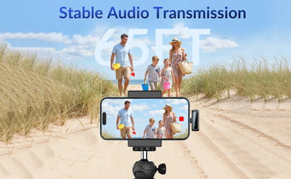 Wireless Lavalier Lapel Microphone With Windproof Mini Video Recording Mic Interview Live Recording Noise Cancelling For Phone