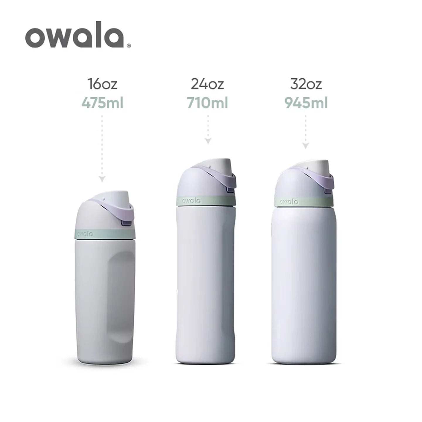 Owala portable cup, one handed open lid, large capacity water cup, straw cup, insulated cup, 710mL | Open Air
