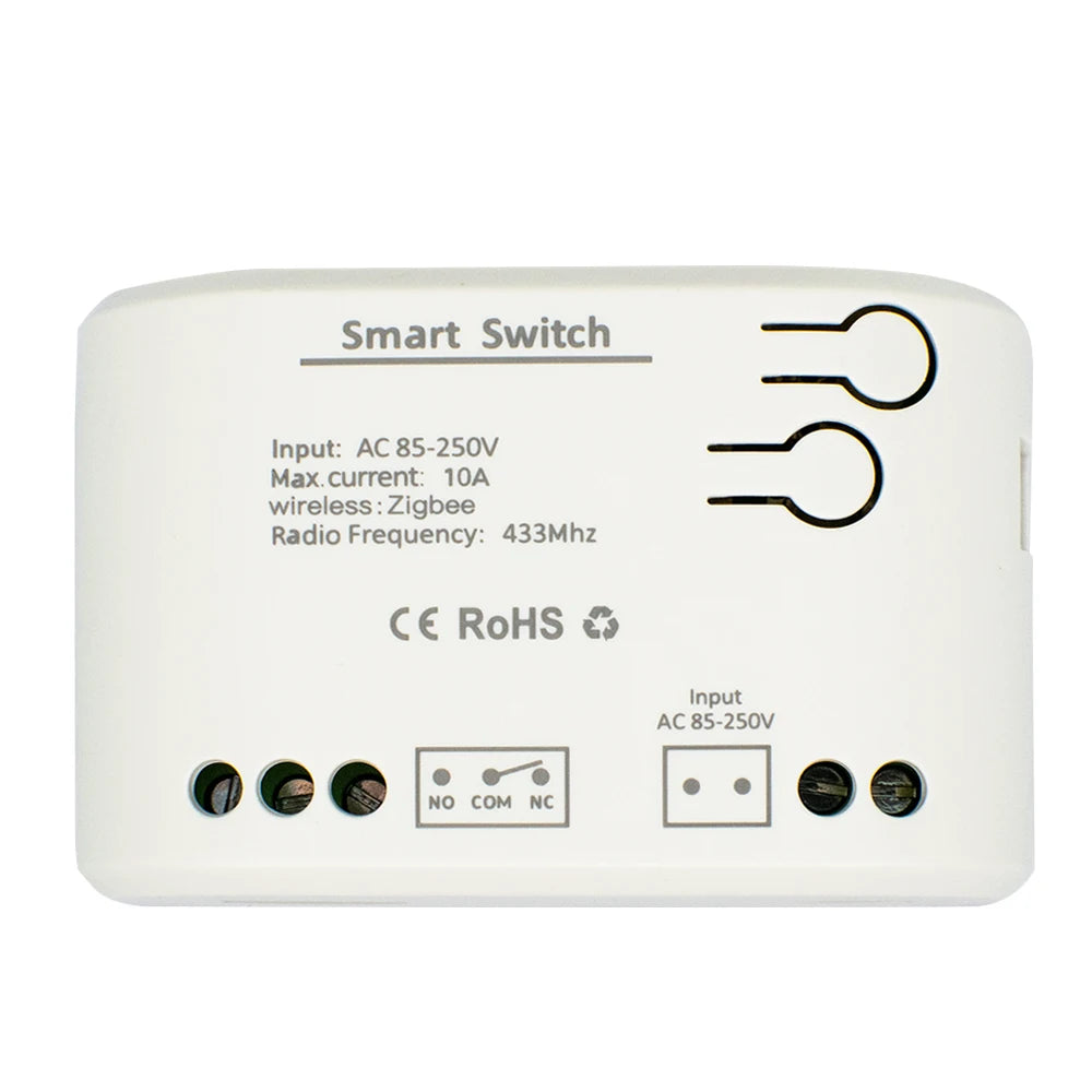 Zigbee Smart Relay Module Switch 1CH 12V 24V 220V 110V RF433 Wireless APP Remote Controller Work With Tuya/Smart-Life APP Alexa