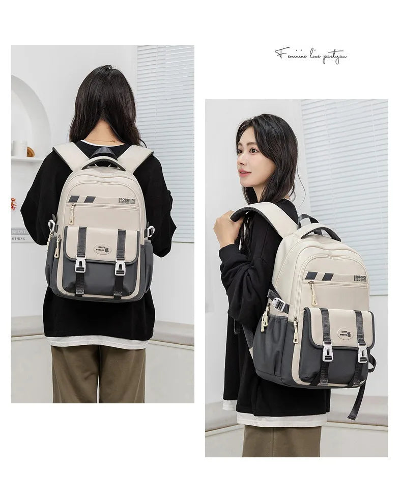 New School Bag with High Appearance Level Junior High School Backpack Large Capacity Primary School Backpack Ins Wind