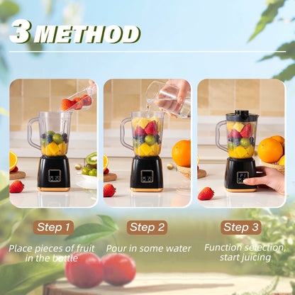 Small Household Fruit Juicer, Used for Making Smoothies and Milkshakes, Providing Instant Nutrition
