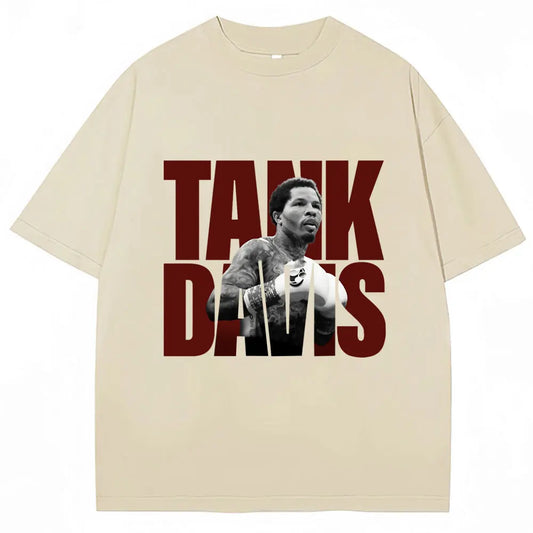 Limted Tank Gervonta Davis Graphic T Shirt Vintage Boxing T Shirts Oversized Men Women 100% Cotton Boxer Fans Gifts Tee Shirts