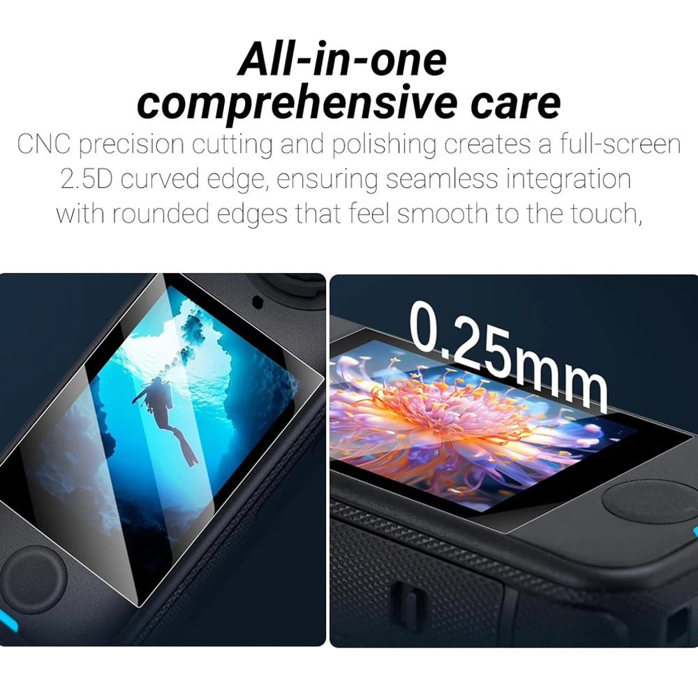 PC Lens Guard Cap Cover For Insta360 X4 Air Screen Protector Tempered Glass Film Protective Kit 360°Video Camera Accessories