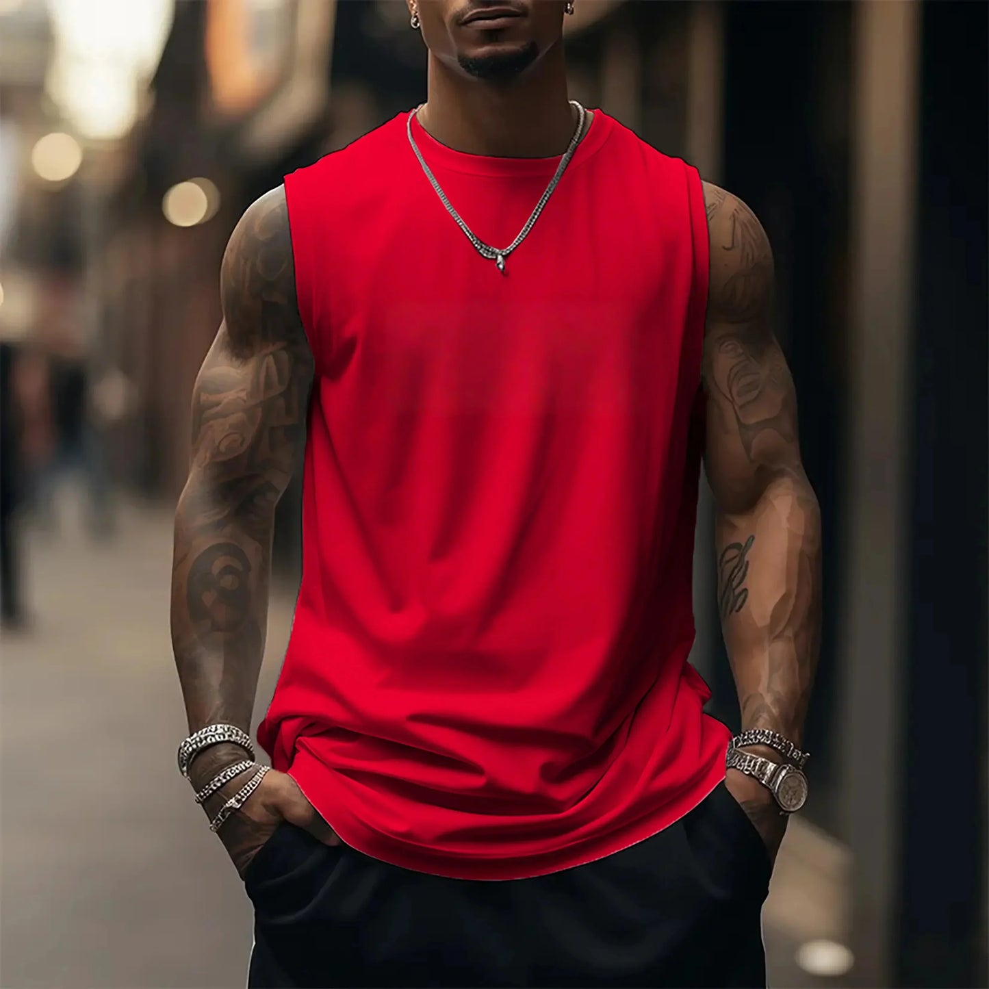One Piece Men's Tank Top Japanese Anime Spring/Summer Sports Fitness Trend Casual Sleeveless Top