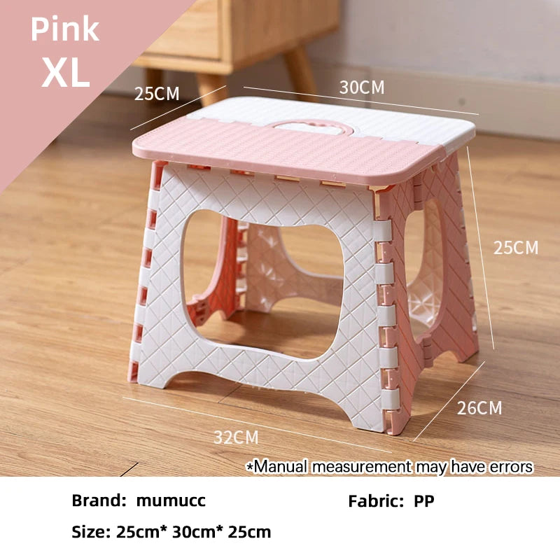 The Home Low Stool, Outdoor Small Stool,Foldable Stool, Suitable for Living Room, Kitchen, and Bathroom, Portable Travel Stool