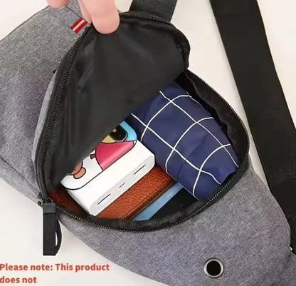 Adjustable chest bag for both men and women, one shoulder diagonal cross single shoulder bag, Oxford cloth chest bag