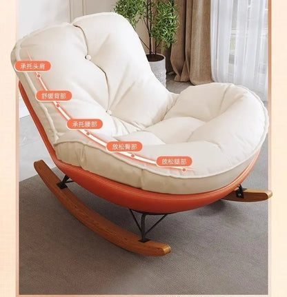 PYJ recliner household lazy sofa chair single living room balcony simple and comfortable leisure chair